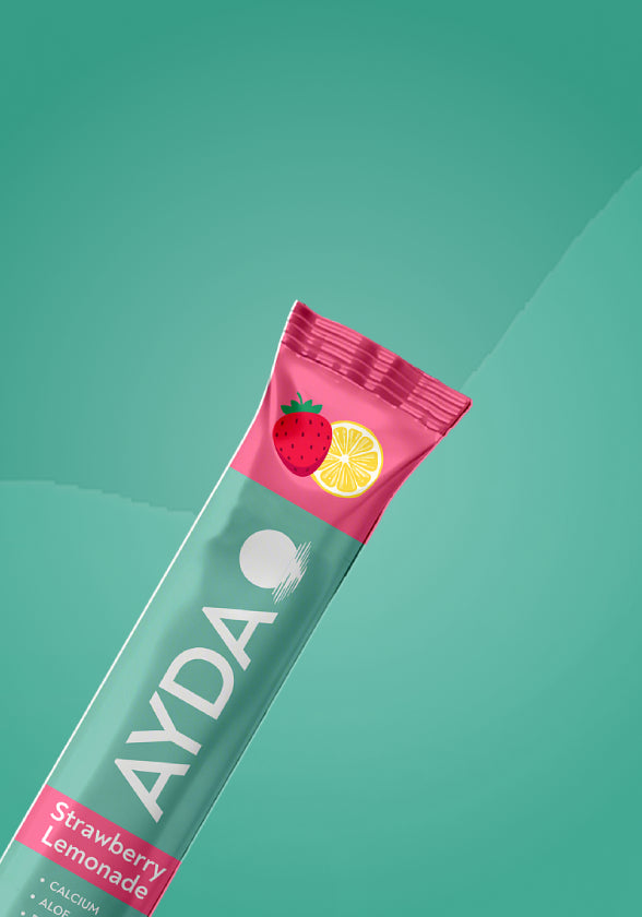 Package of Strawberry Lemonade Ayda